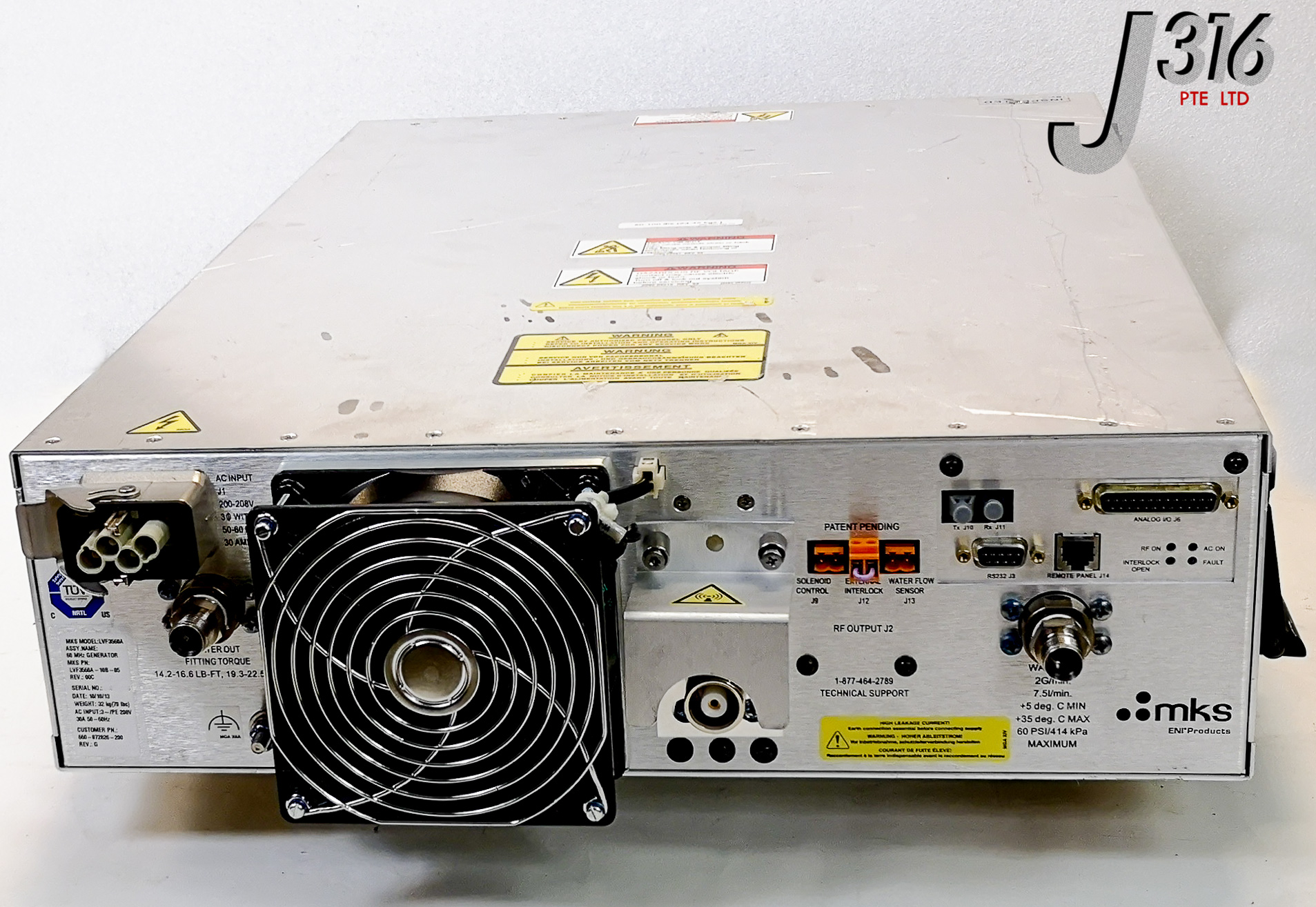 14315 MKS/ENI 60 MHZ RF GENERATOR,LVF3560A-10B-05,660-072826-200